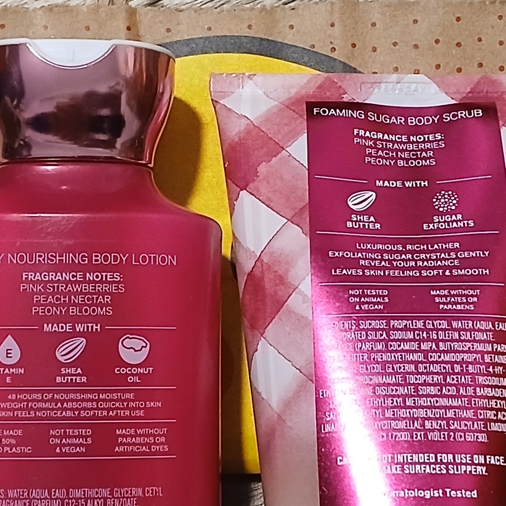 Bath & Body Works Gingham Gorgeous Lotion & Sugar Scrub - Picture 3 of 3
